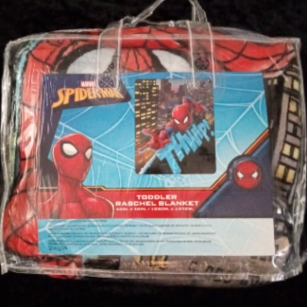 SPIDERMAN TODDLER RASCHEL 40x50 BLANKET SOFT & WARM